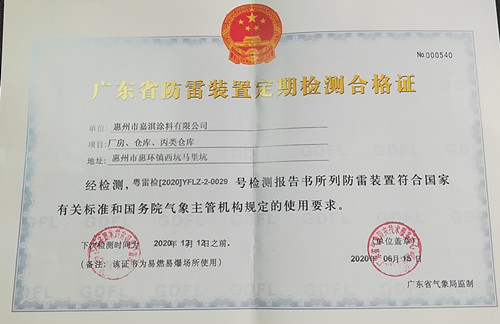 防雷合格證